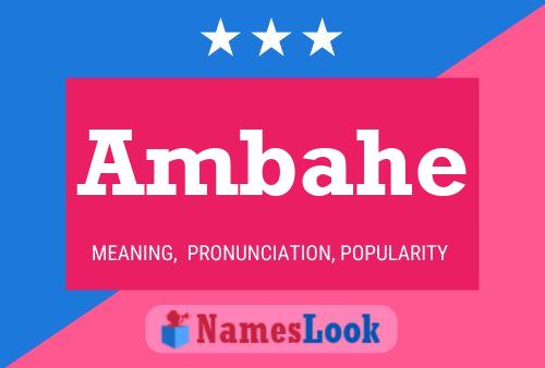 Ambahe Name Poster