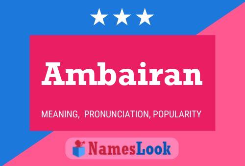 Ambairan Name Poster