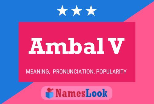 Ambal V Name Poster