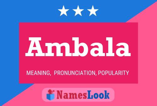 Ambala Name Poster