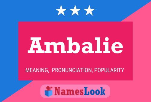 Ambalie Name Poster