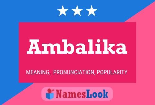 Ambalika Name Poster