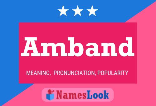 Amband Name Poster