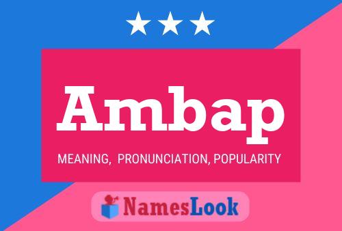 Ambap Name Poster