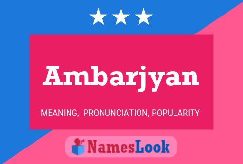 Ambarjyan Name Poster