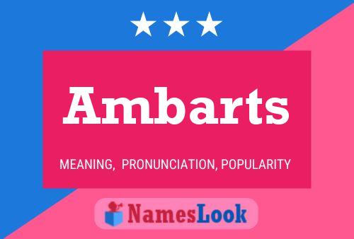 Ambarts Name Poster