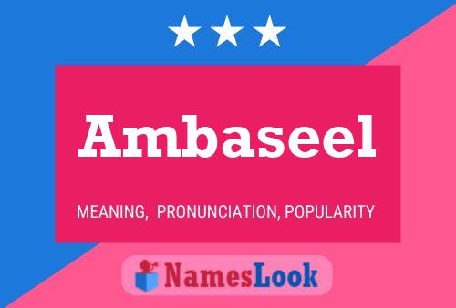 Ambaseel Name Poster