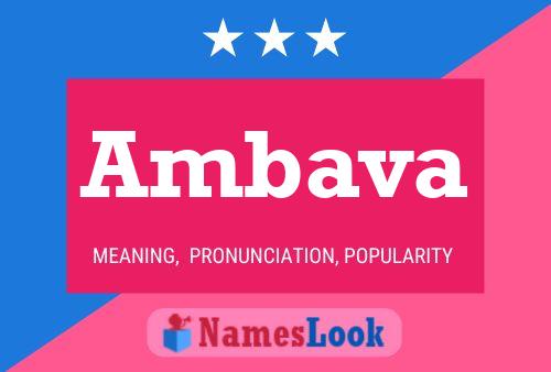 Ambava Name Poster