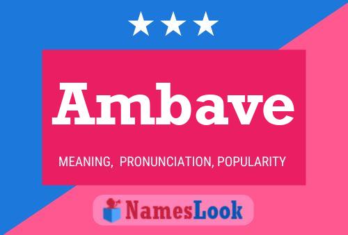 Ambave Name Poster