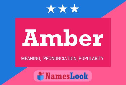 Amber Name Poster