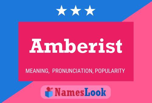 Amberist Name Poster