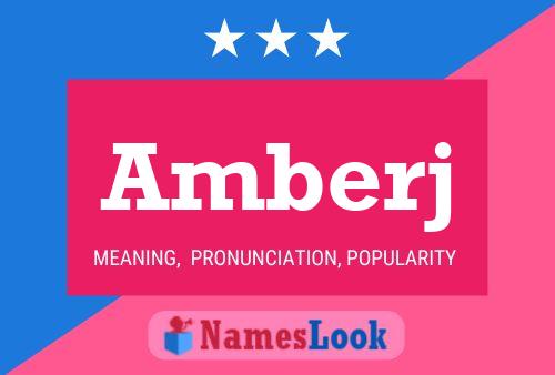 Amberj Name Poster