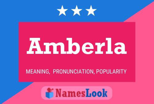 Amberla Name Poster