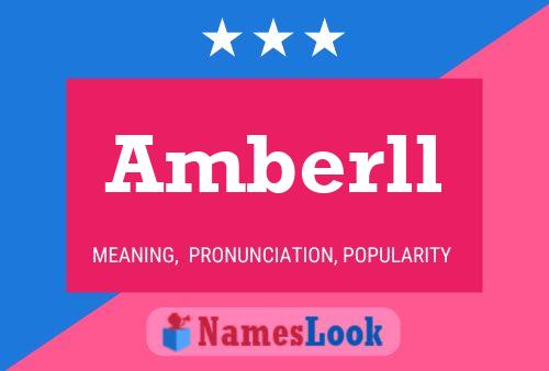 Amberll Name Poster