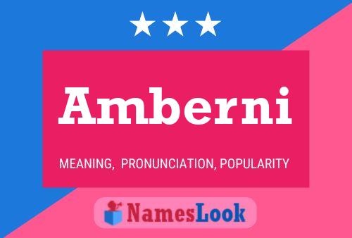 Amberni Name Poster