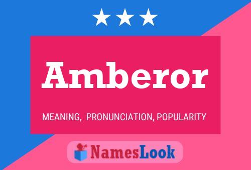 Amberor Name Poster