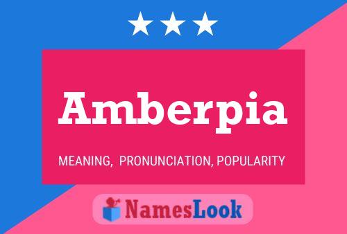 Amberpia Name Poster