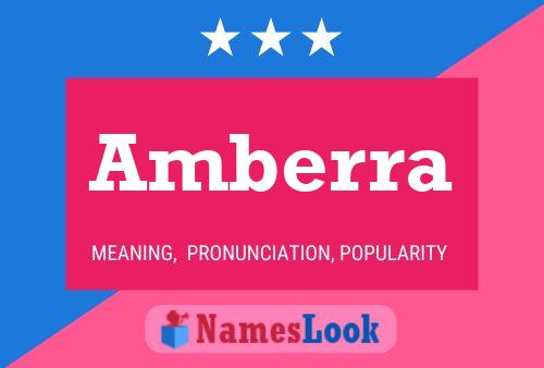 Amberra Name Poster