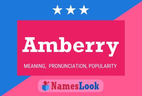 Amberry Name Poster