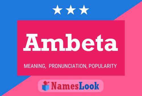 Ambeta Name Poster