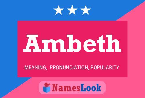 Ambeth Name Poster