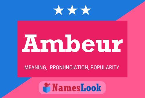 Ambeur Name Poster