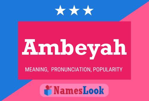 Ambeyah Name Poster