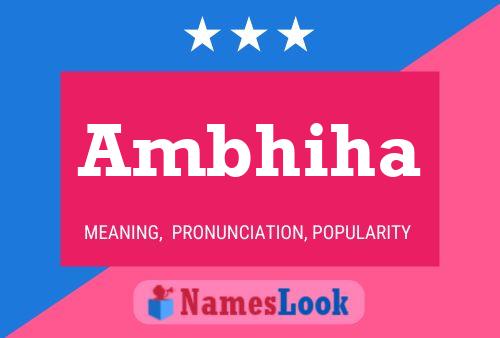 Ambhiha Name Poster