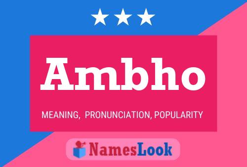 Ambho Name Poster