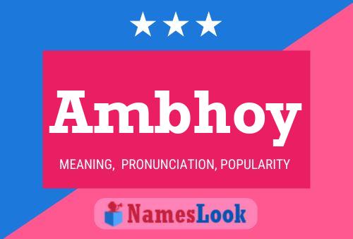 Ambhoy Name Poster