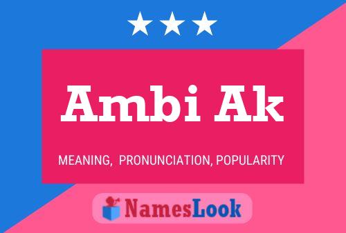 Ambi Ak Name Poster