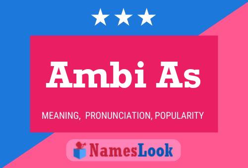 Ambi As Name Poster