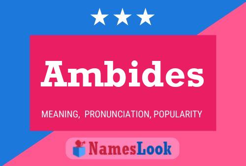 Ambides Name Poster