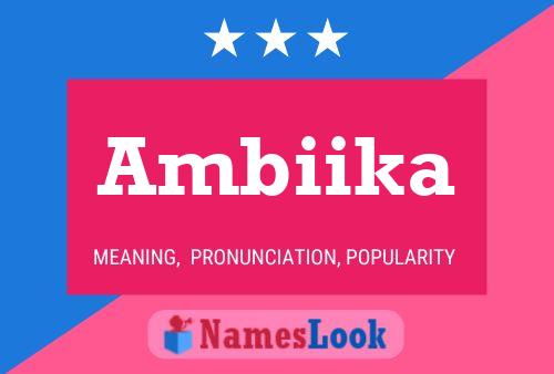 Ambiika Name Poster