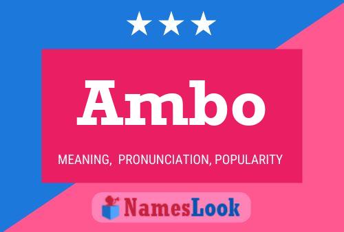 Ambo Name Poster