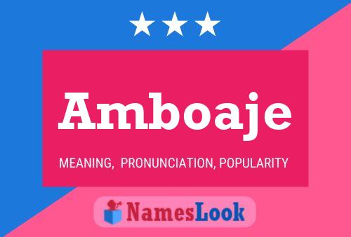 Amboaje Name Poster