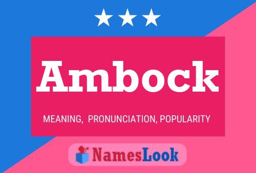 Ambock Name Poster