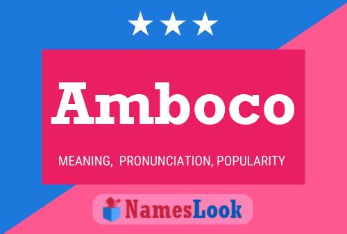 Amboco Name Poster