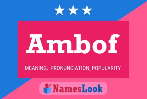 Ambof Name Poster