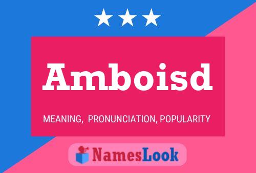 Amboisd Name Poster