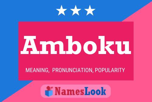 Amboku Name Poster