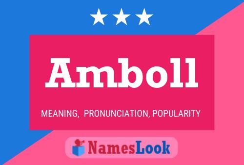 Amboll Name Poster