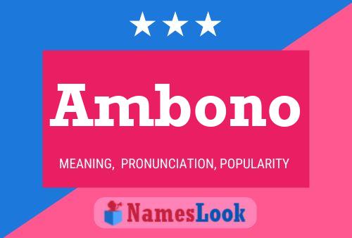 Ambono Name Poster