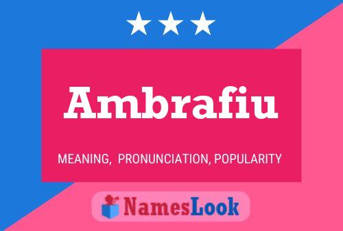 Ambrafiu Name Poster