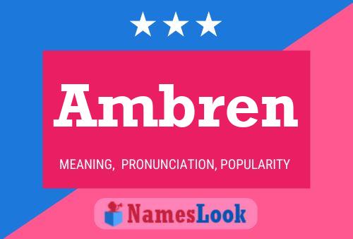 Ambren Name Poster