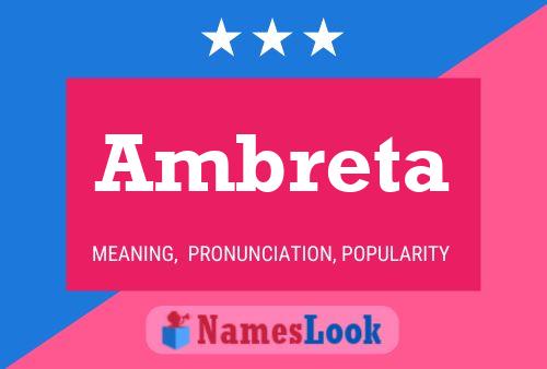 Ambreta Name Poster