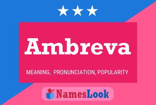 Ambreva Name Poster