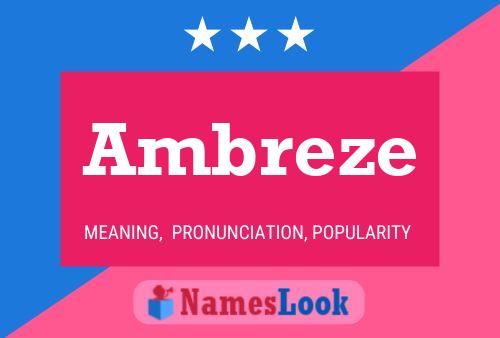 Ambreze Name Poster