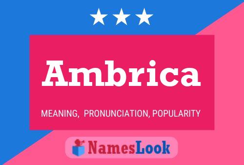 Ambrica Name Poster