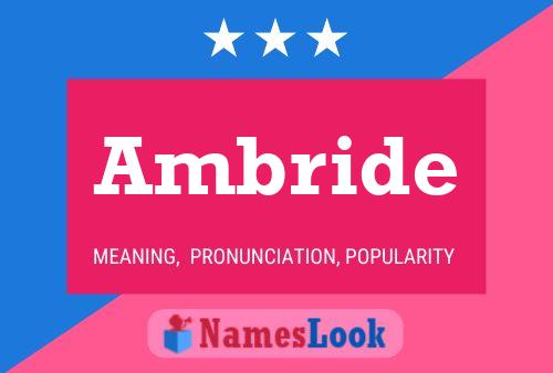 Ambride Name Poster